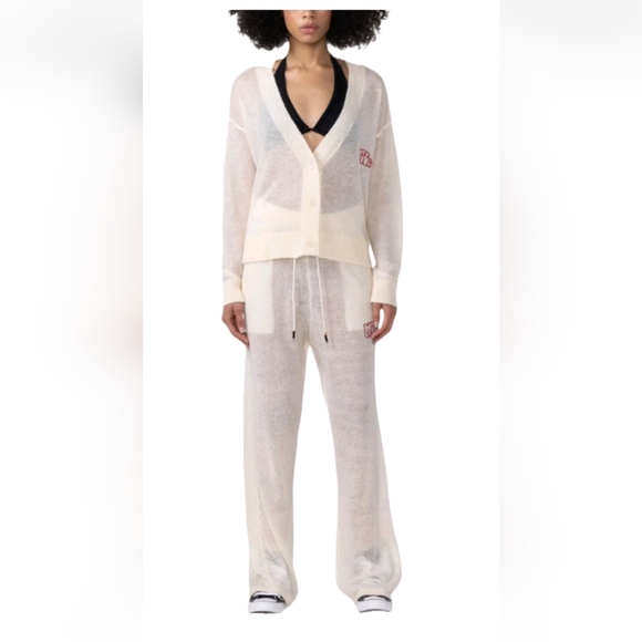 NWT Honor The Gift Women's Mohair Pant Bone MSRP $140 Size M Stitch Fix - Picture 1 of 11
